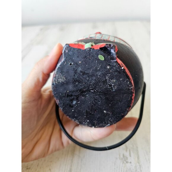 Cat candle basket unique shabby chic vintage style Halloween decor - Picture 6 of 7